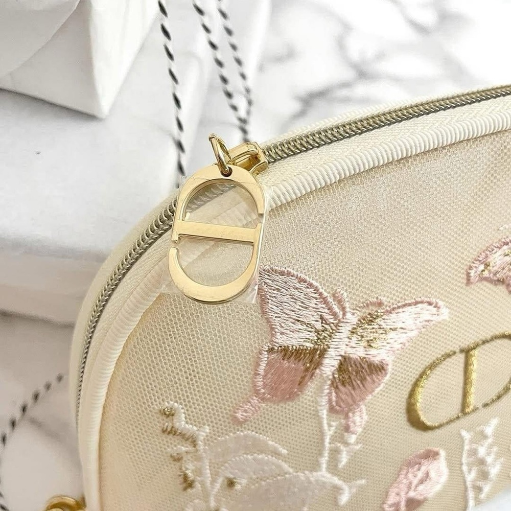 NEW Dior Cream Embroidered Women's Bag - Picture 4 of 6